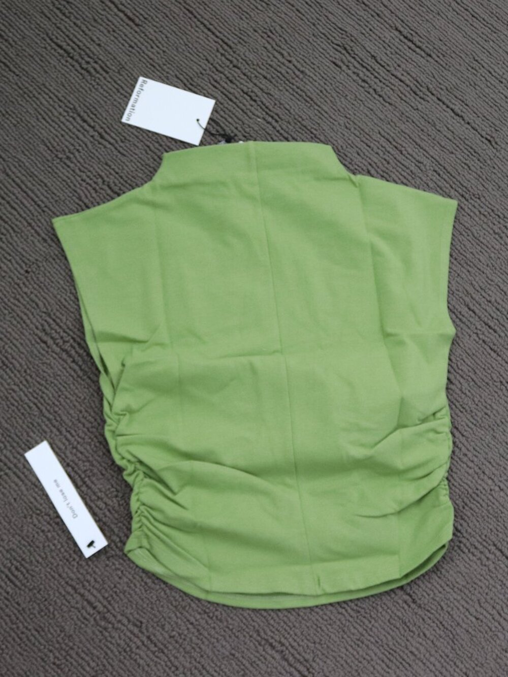 NWT Reformation Lindy Top Avocado Green Size Medium - Picture 3 of 5